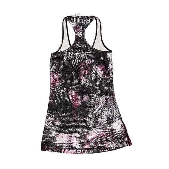 Lululemon‎ Abstract Purple Print Racerback Tank Top Size 4 - Picture 2 of 5